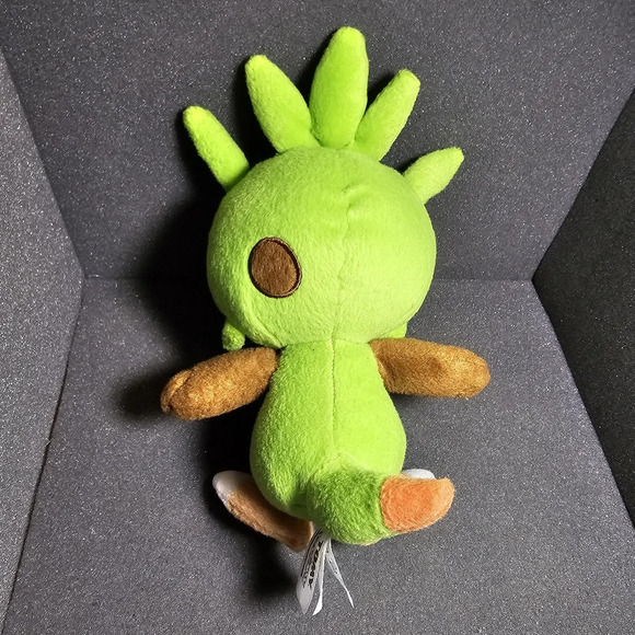 Pokemon Tomy Chespin Hedgehog Grass Type Plush Stuffed Animal Toy Doll Soft 8” s - Picture 3 of 4